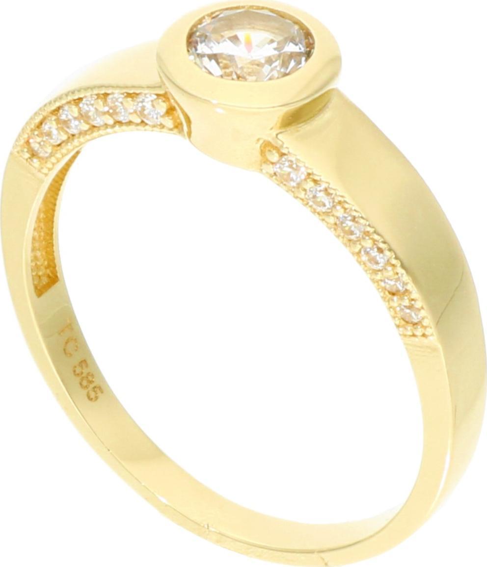 Rosanto Złoty pierścionek z cyrkoniami roz. 20 585 14k