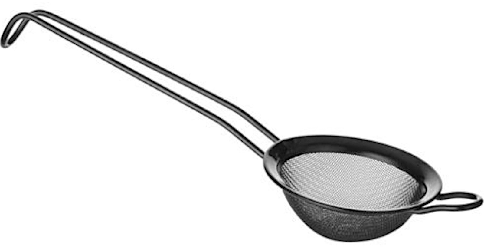 Sitko barmańskie do drinków koktajli stalowe śr. 75 mm czarne Sitko barmańskie do drinków koktajli stalowe śr. 75 mm czarne