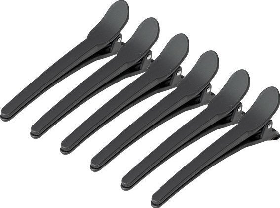 Activeshop Klamry fryzjerskie do włosów E-17 10 szt. 10,5 cm czarne