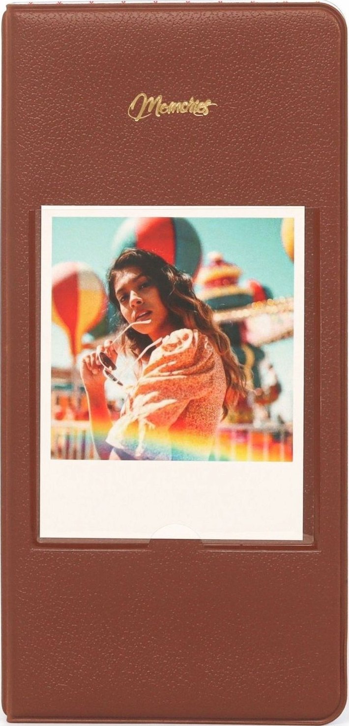 Album Zdjęcia 64 Do Zdjęć Fuji Instax Wide 400 Square Polaroid 600 Sx70 Now / Brązowy