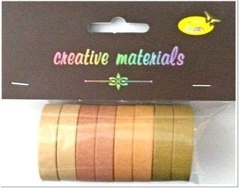 Taśmy papierowe brązowe 10mm 8szt