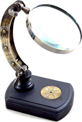Giftdeco Szkło powiększające na podstawie z możliwością regulowania