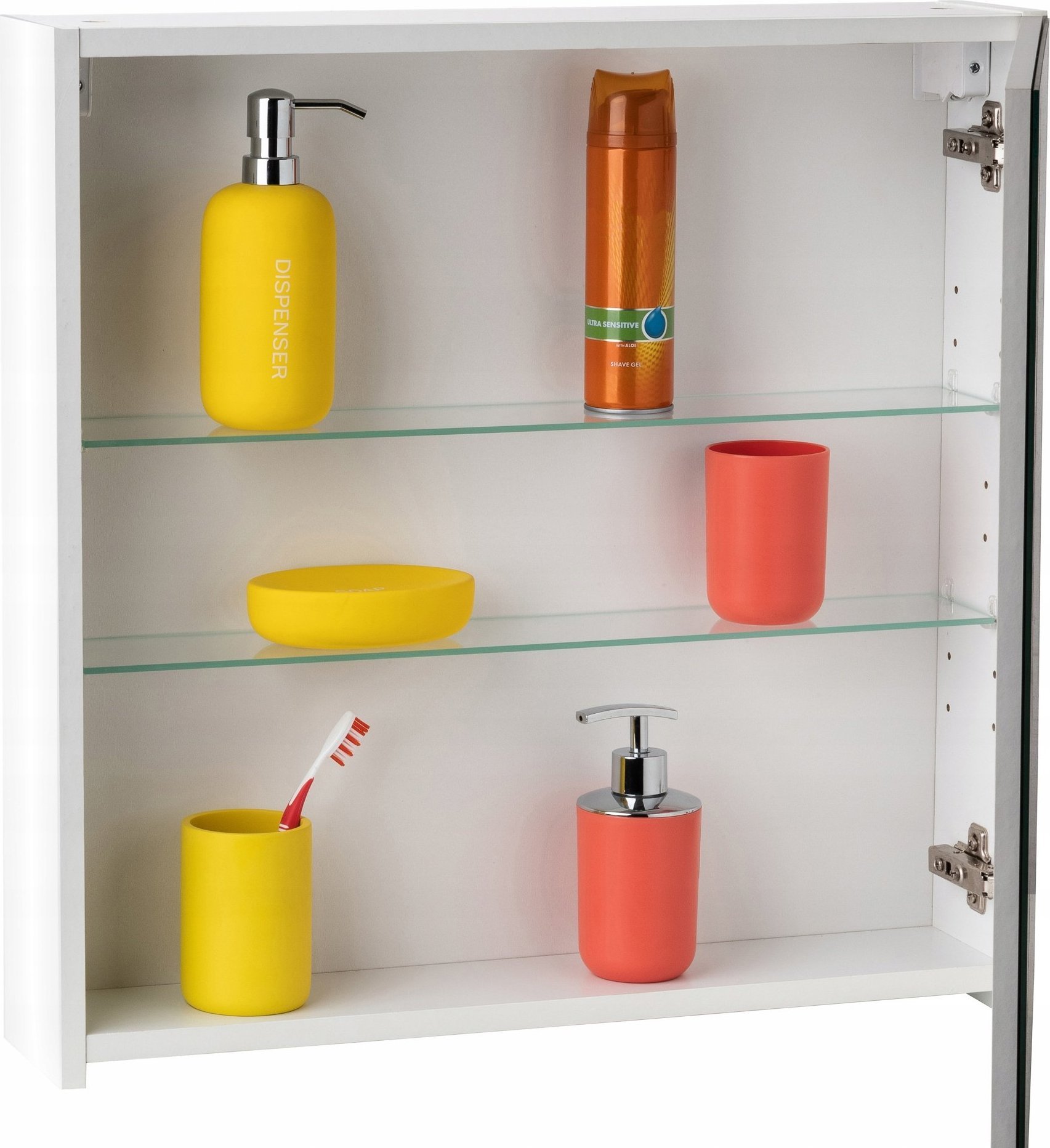 Stamar Szafka łazienkowa z lustrem biała lakier 60