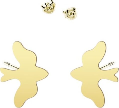 Radziszewska Jewellery Kolczyki Pozłacane Gołębica Duch Święty