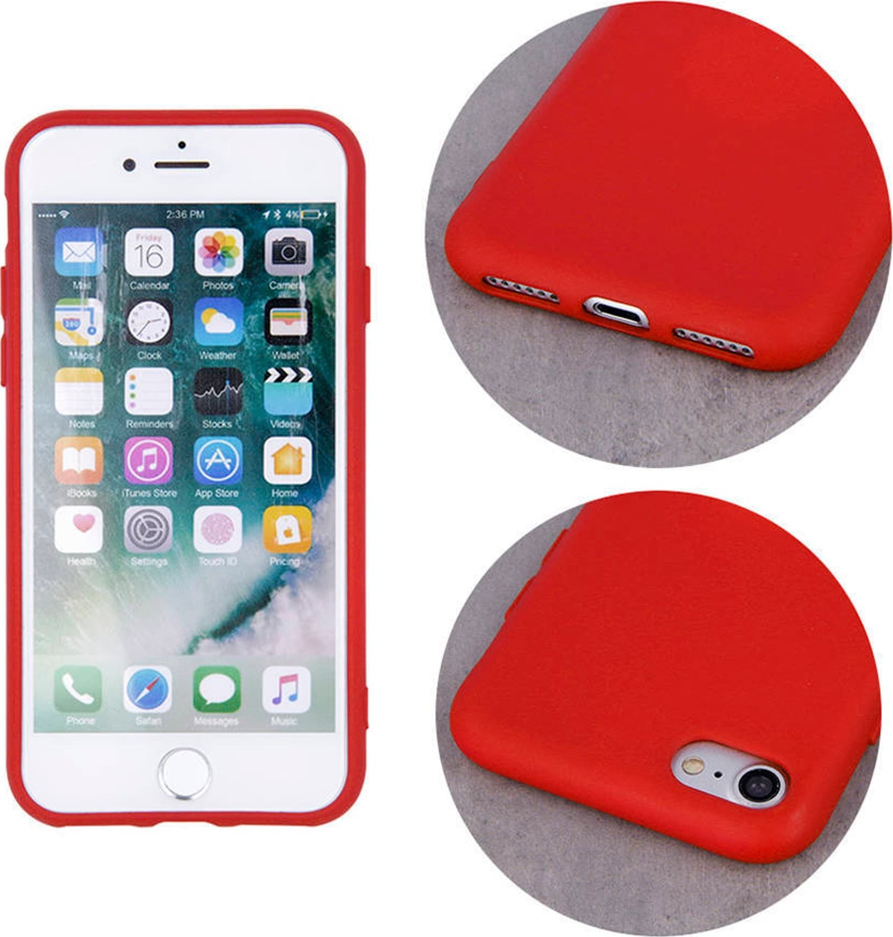 nemo Etui GALAXY A15 4G / 5G Silicone Case Elastyczne Silikonowe czerwone