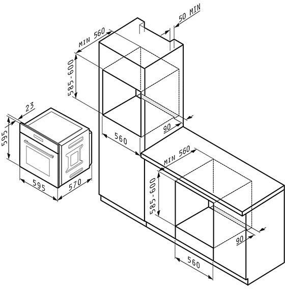 Pyramis Piekarnik PO78104010 EBLM