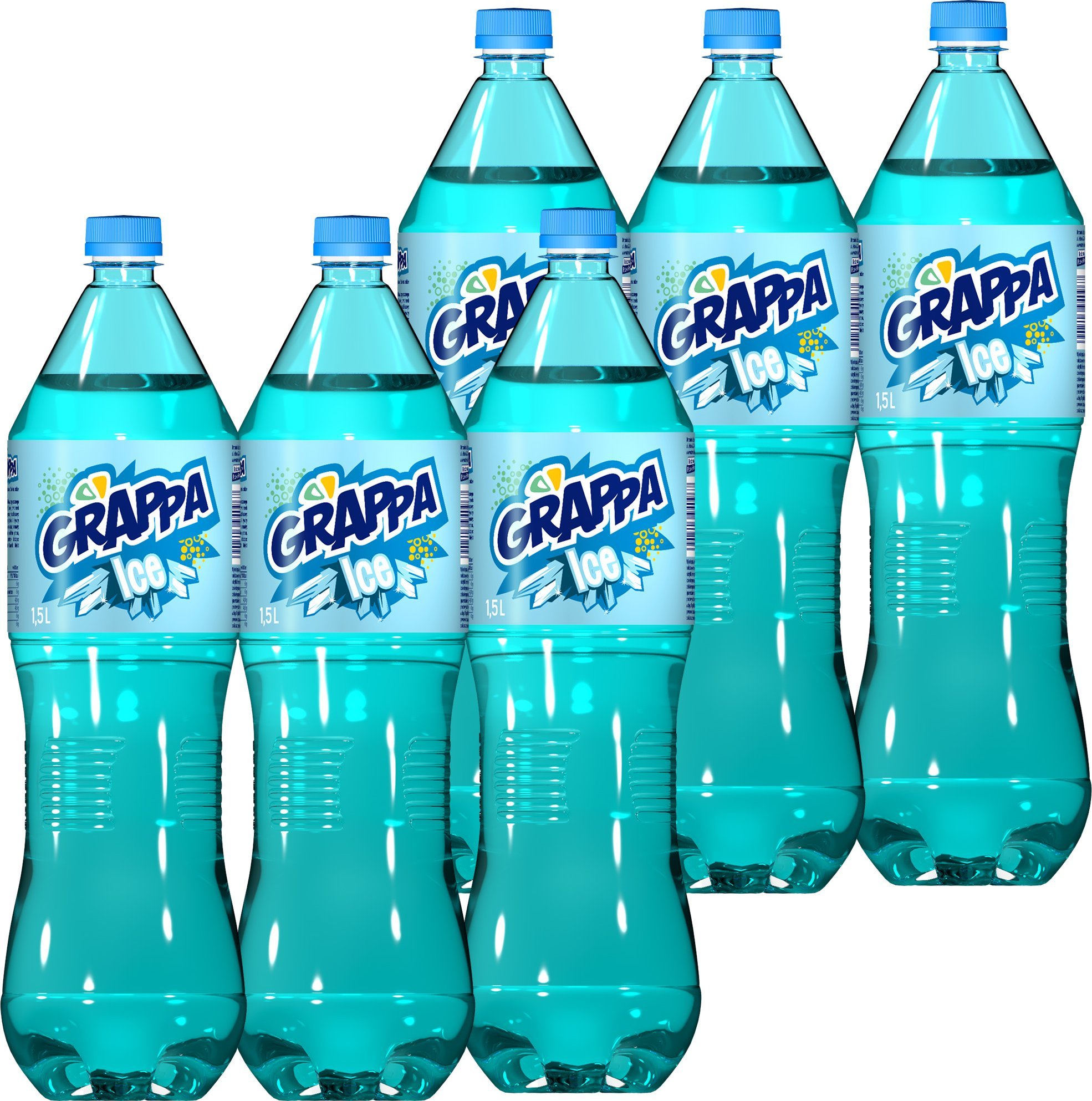 Grappa Grappa Ice Napój gazowany o smaku cukierka lodowego 1,5 l x 6 sztuk