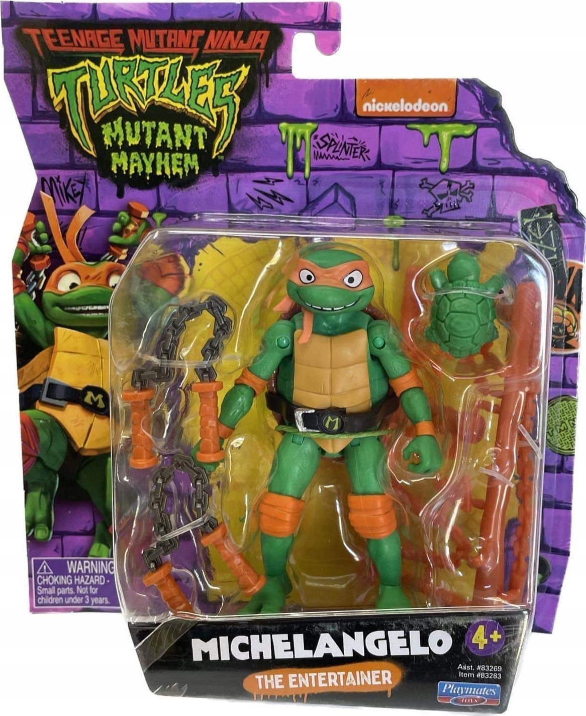 Figurka Playmates Toys Turtles Mutant Mayhem Basic Figures Michelangelo