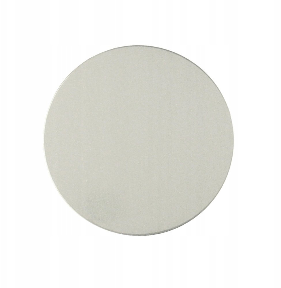 Metal plate for magnet holders - round silver