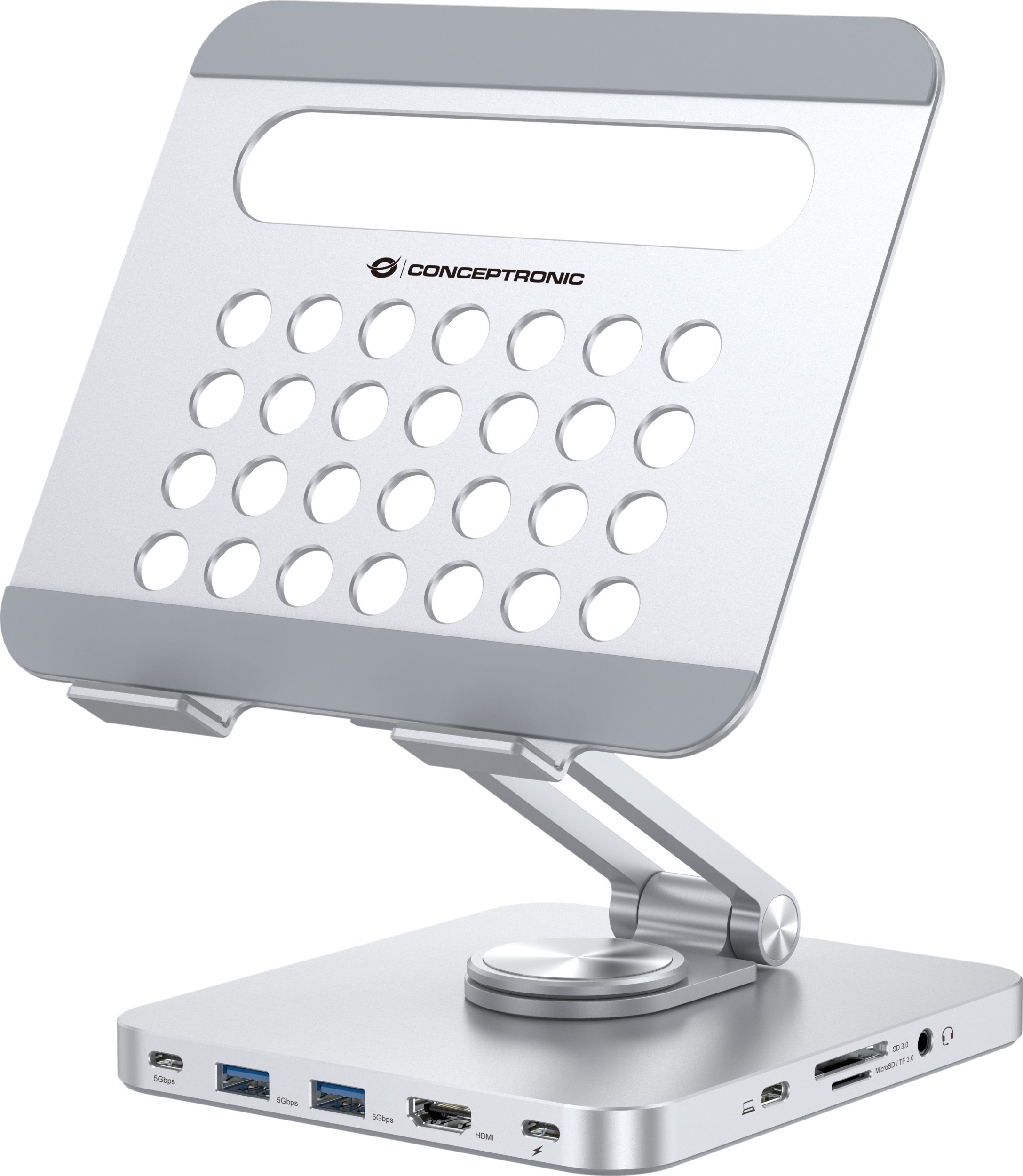Stojak Conceptronic CONCEPTRONIC Tablet Halterung inkl 8-in-1 Docking Station si