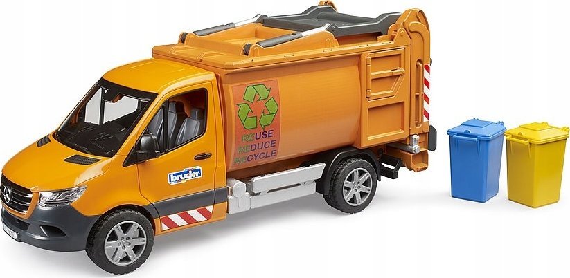 Bruder bruder MB Sprinter municipal garbage truck, model vehicle