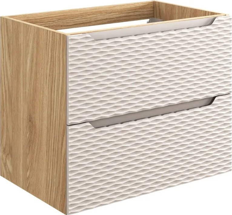 Comad Szafka pod umywalkę OCEAN BEIGE 82-70-2S 70cm dąb olejowany/beżowa COMAD