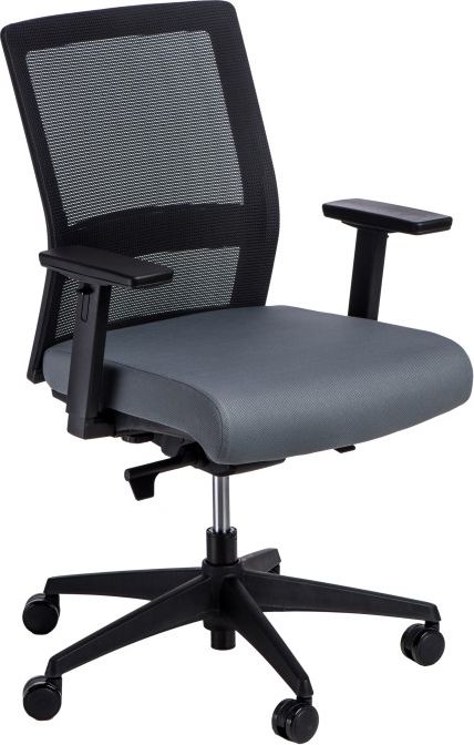 Krzesło biurowe Maduu Studio Press Czarno-szare