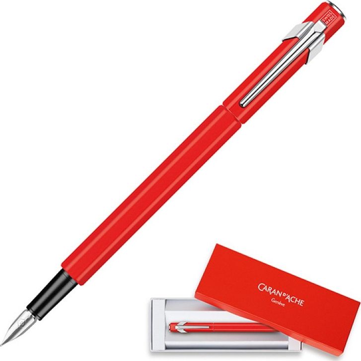 Caran d`Arche Pióro wieczne 849, M, czerwone