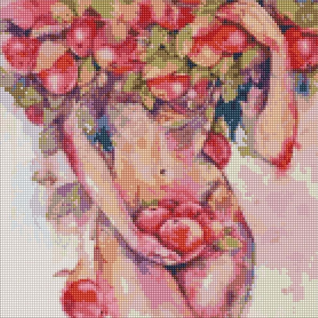 Ideyka Diamentowa mozaika - Jabłkowa pokusa 40x40cm