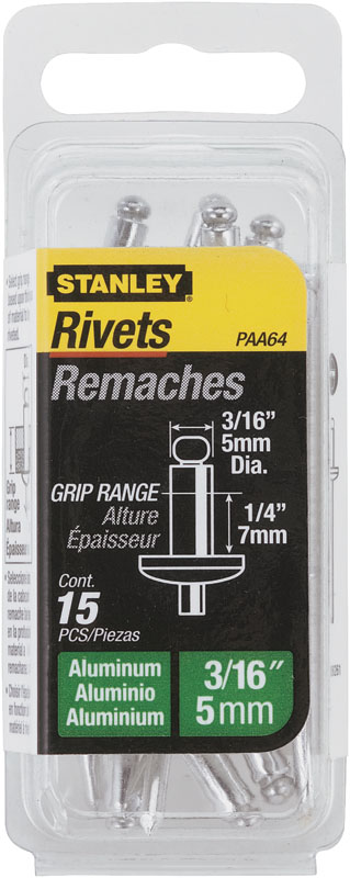 Stanley Nit aluminiowy zrywalny 5x6mm, 15szt. 1-PAA64T
