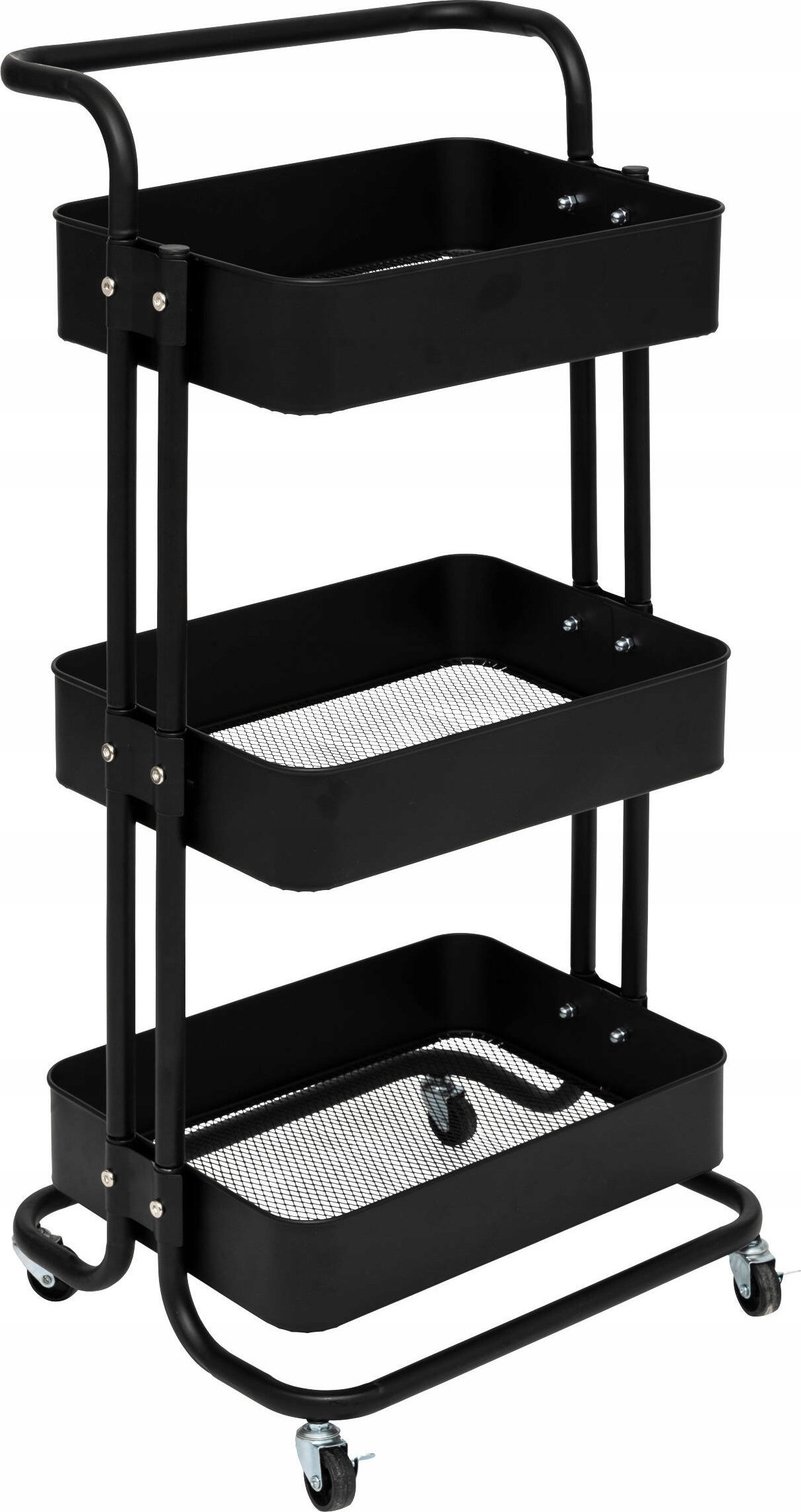 Wózek kuchenny BLACK EDITION 3-poziomowy, 45 x 36,5 x 86 cm