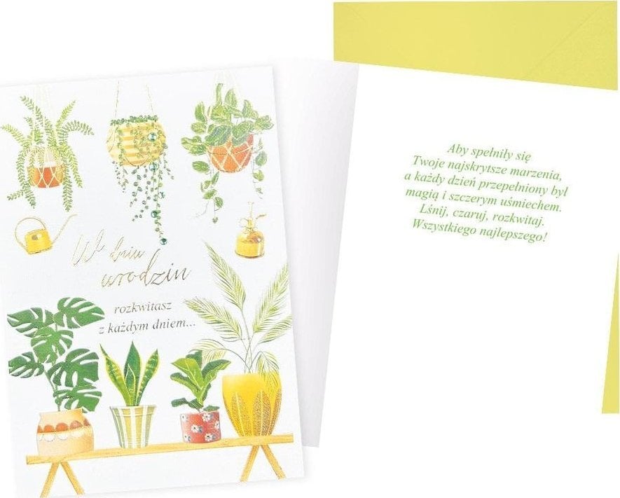 Karnet B6 Urodziny (kwiaty)