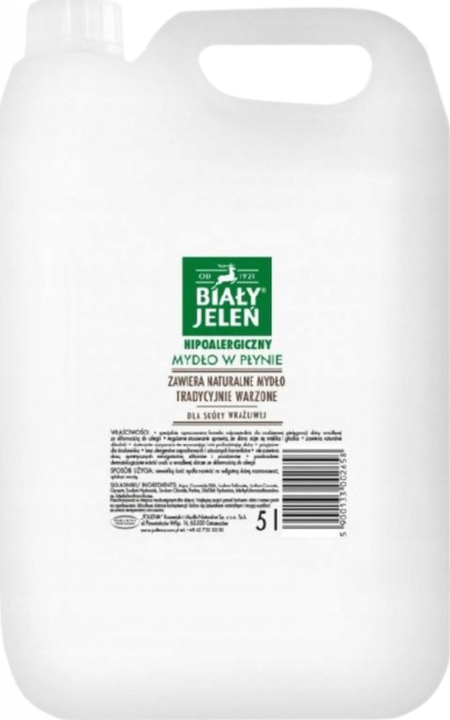 Biały Jeleń Mydło w płynie 5000ml- 5L