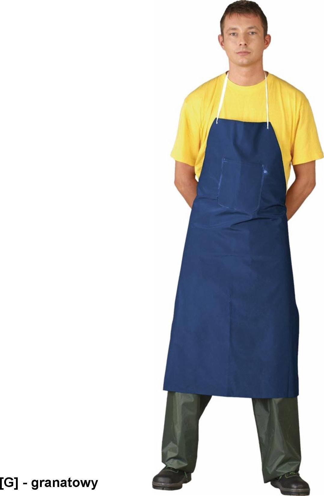 R.E.I.S. FPCV - Fartuch przedni podgumowany - żółty - 75x110 cm.