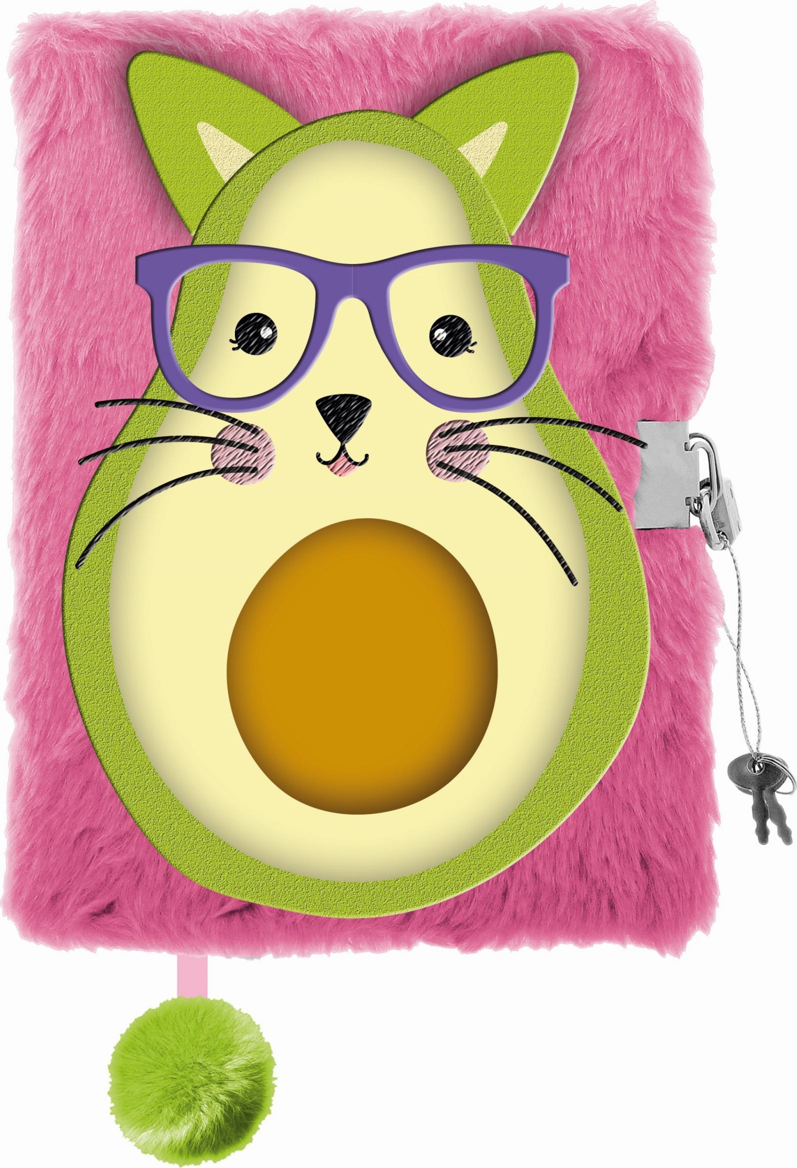 St. Majewski Pamiętnik z kłódką włochacz A5 96k Awokado