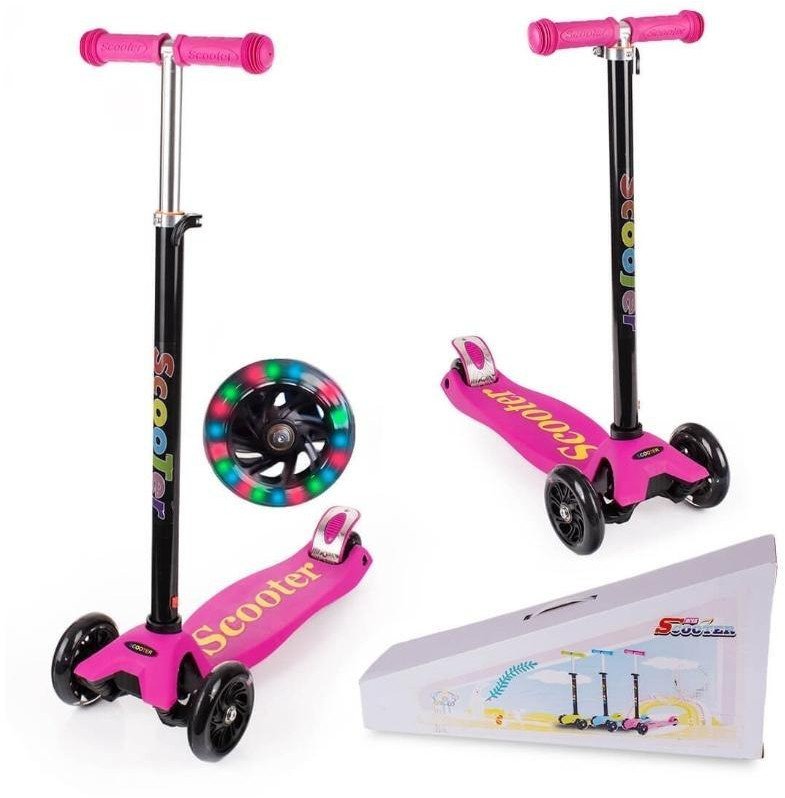 Hulajnoga trójkołowa balansowa regulowana led