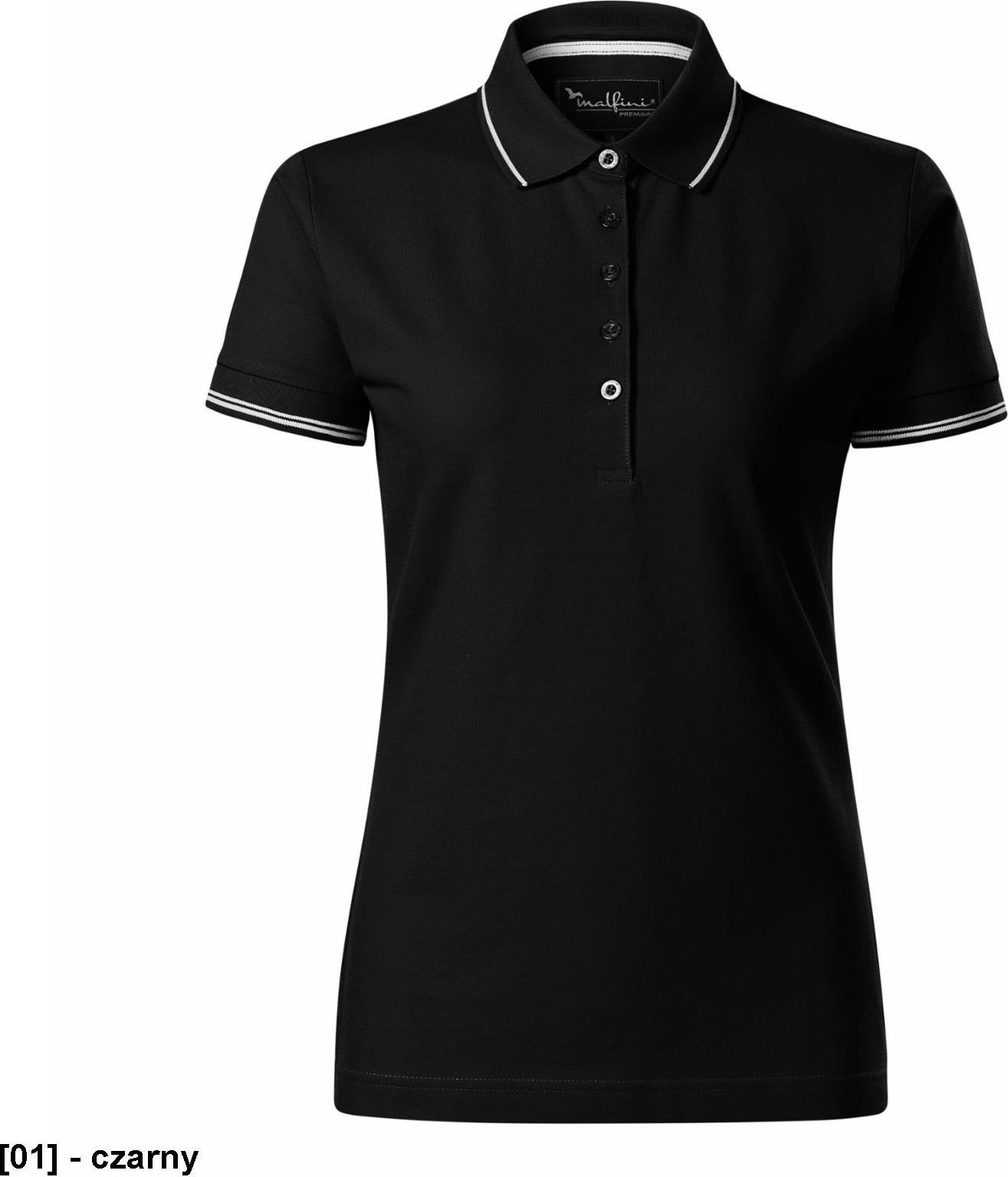 MALFINI Perfection plain 253 - ADLER - Koszulka polo damska, 200 g/m, - czarny 2XL