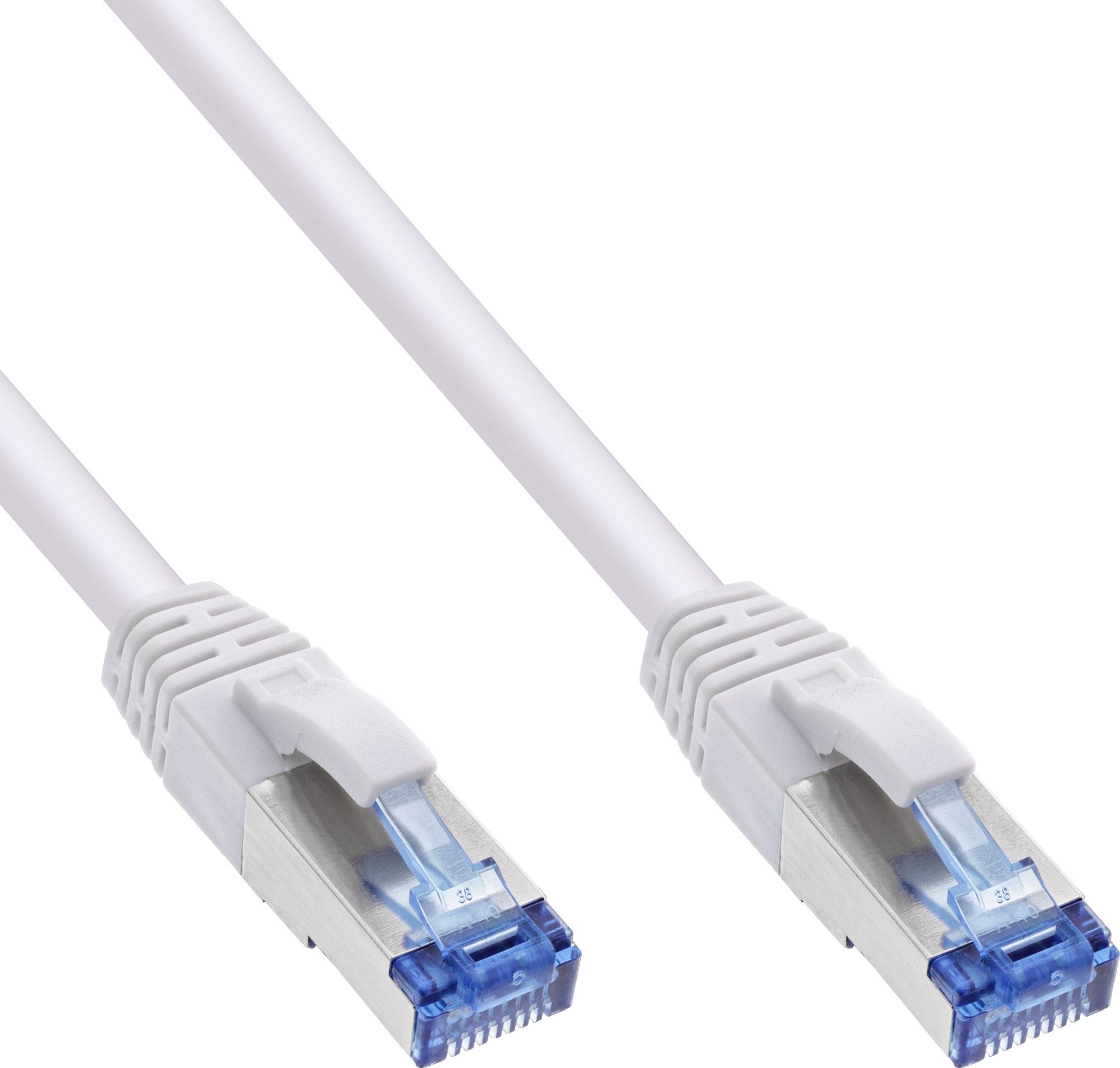 InLine 40pcs. Bulk-Pack InLine® Patch Cable S/FTP PiMF Cat.6A halogen free 500MHz white 2m