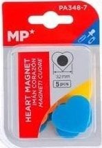 Magnesy serduszka kolorowe 5szt