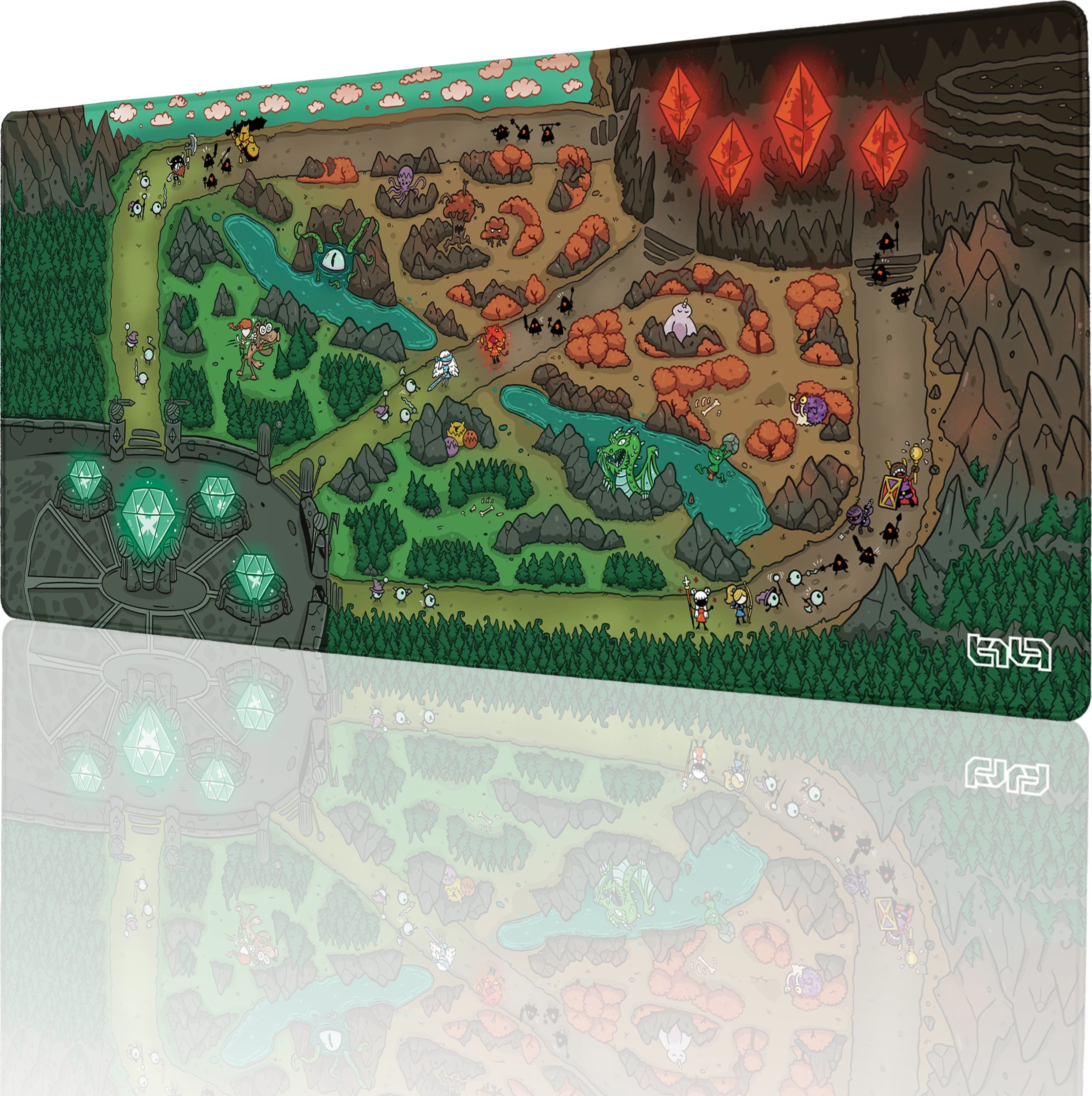 Podkładka Tilt PODKŁADKA POD MYSZKĘ XXL Kreskówkowa MOBA 90x40 TILT Wytrzymała Na biurko