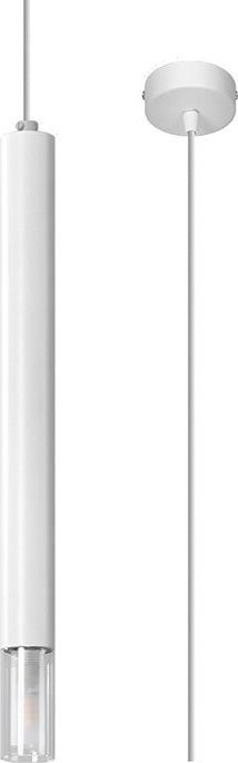 Lampa wisząca Lumes Biała punktowa lampa wisząca tuba - S159-Tixa