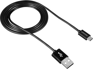 Kabel USB Canyon USB-A - 1 m Czarny (CNE-USBM1B)