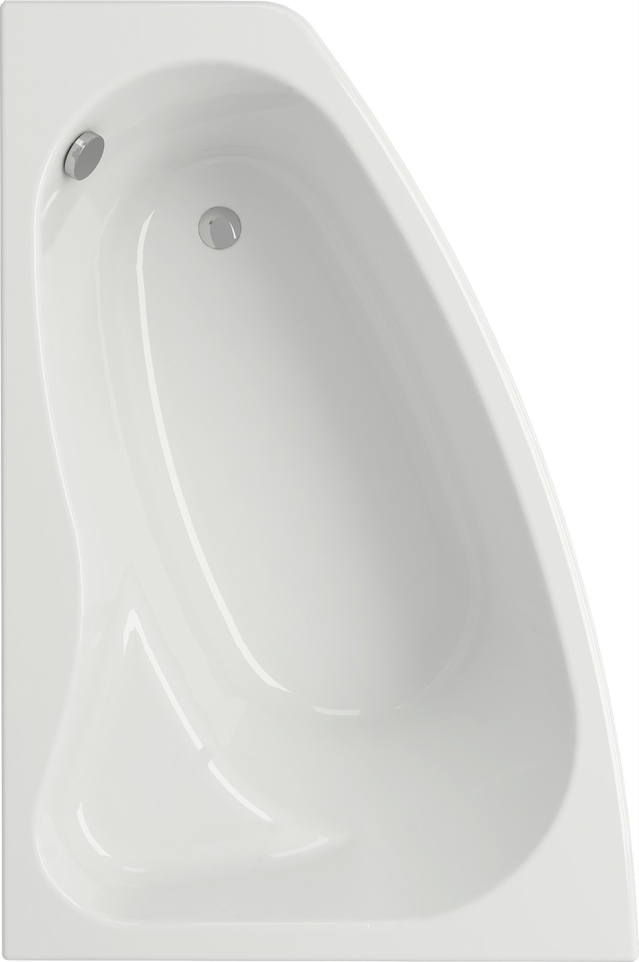 Wanna Cersanit Sicilia narożna asymetryczna lewa 150 x 100cm (S301-095)