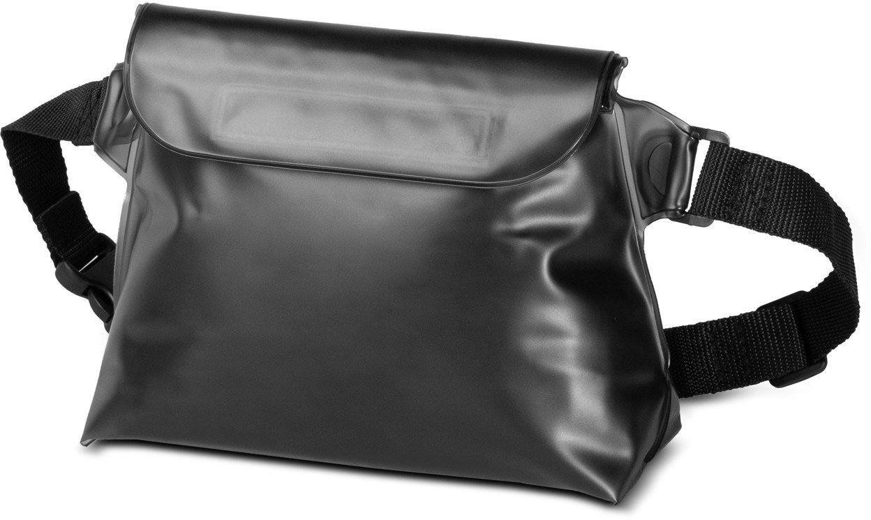 Saszetka nerka wodoodporna PVC na telefon dokumenty Outdoor - czarna Saszetka nerka wodoodporna PVC na telefon dokumenty Outdoor - czarna