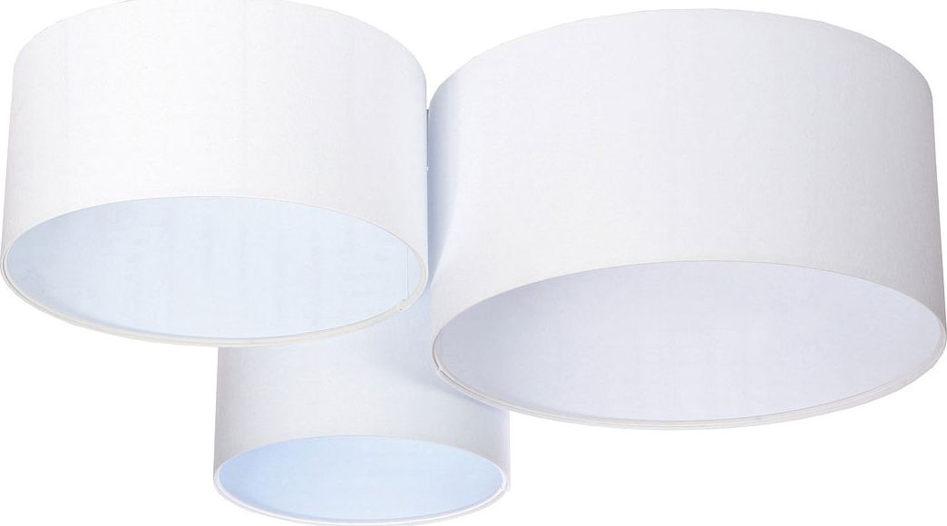 Lampa sufitowa Lumes Biała potrójna plafoniada okrągła - EXX30-Bevra