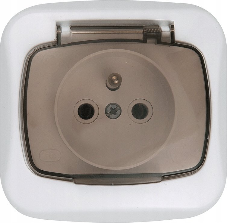 Montis Gniazdo wtyczkowe pojedyncze z klapką dymną PT-16AHL MONTIS SIMPLEX MT053ZKD