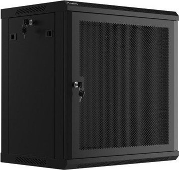 Szafa Lanberg Szafa wiszšca 19 cali 12U 600x450 drzwi perforowane (flat pack) czarna