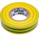 Yato Taśma elektroizolacyjna 15x0,13mm 20m PVC, izolacja-max 40kV żółto-zielona - YT-81593