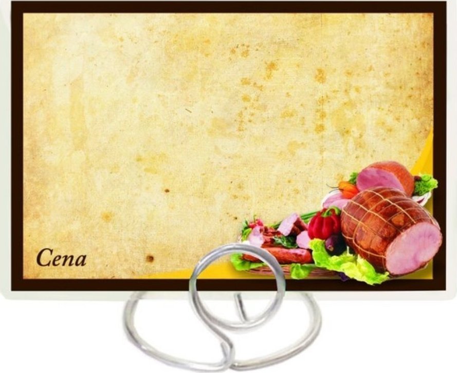 StudioCen Cenówki,etykiety laminowane MIĘSO, WĘDLINY 50szt.