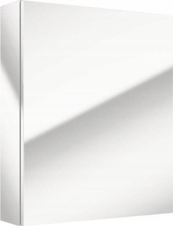 Deftrans Szafka łazienkowa wisząca z lustrem biała 60x50x15 cm Salsa