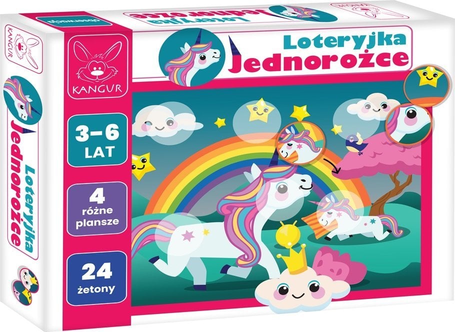 Kangur Loteryjka. Jednorożce gra Kangur