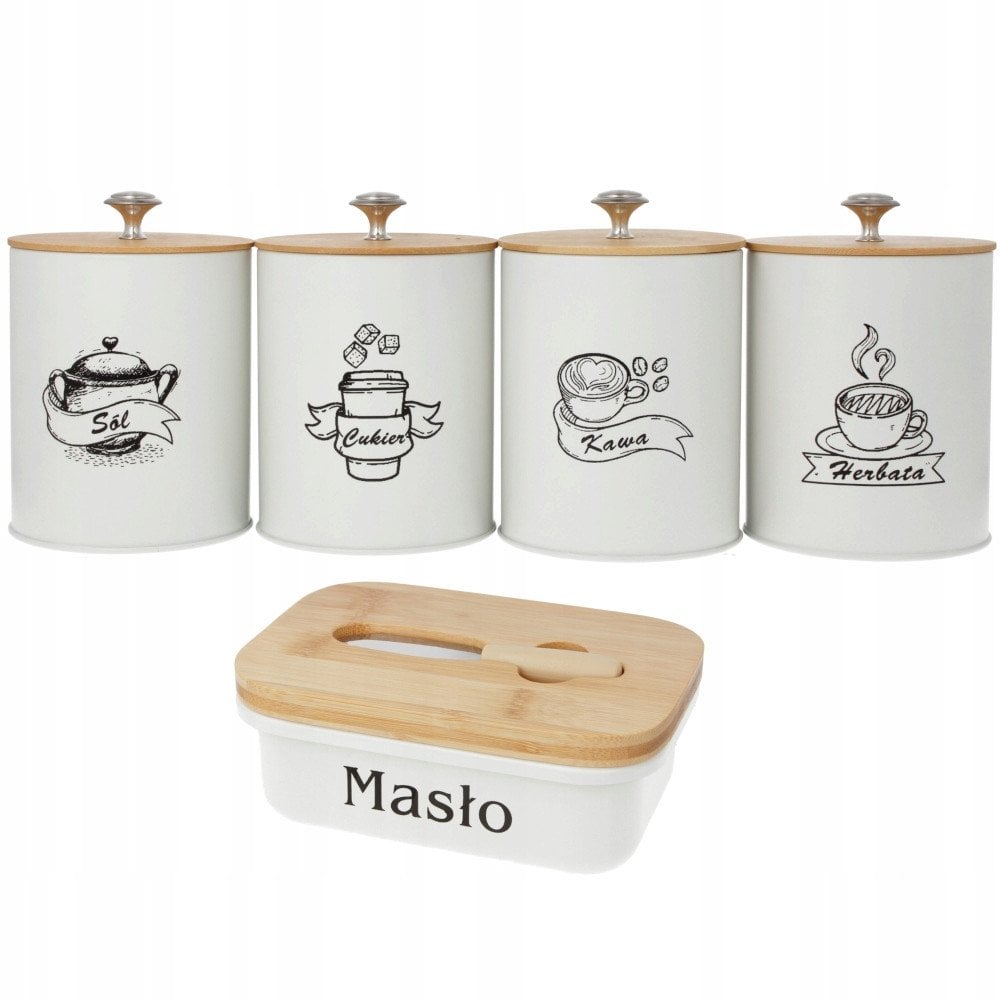 Brunbeste Komplet 5 pojemników kuchennych (BB-2689)