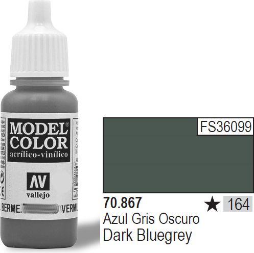 Vallejo Farba Nr164 Dark Blue Grey 17ml - 70867