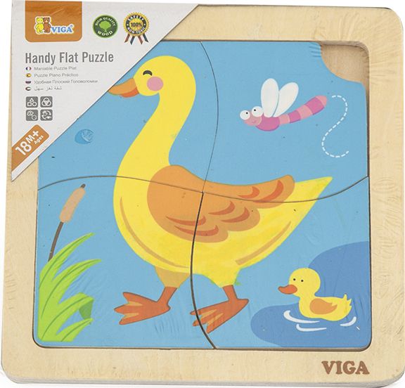 Viga Viga 51314 Puzzle na podkładce - Kaczuszka