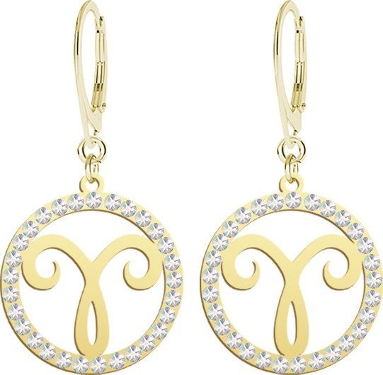 Radziszewska Jewellery Kolczyki Pozłacane Baran Znak Zodiaku
