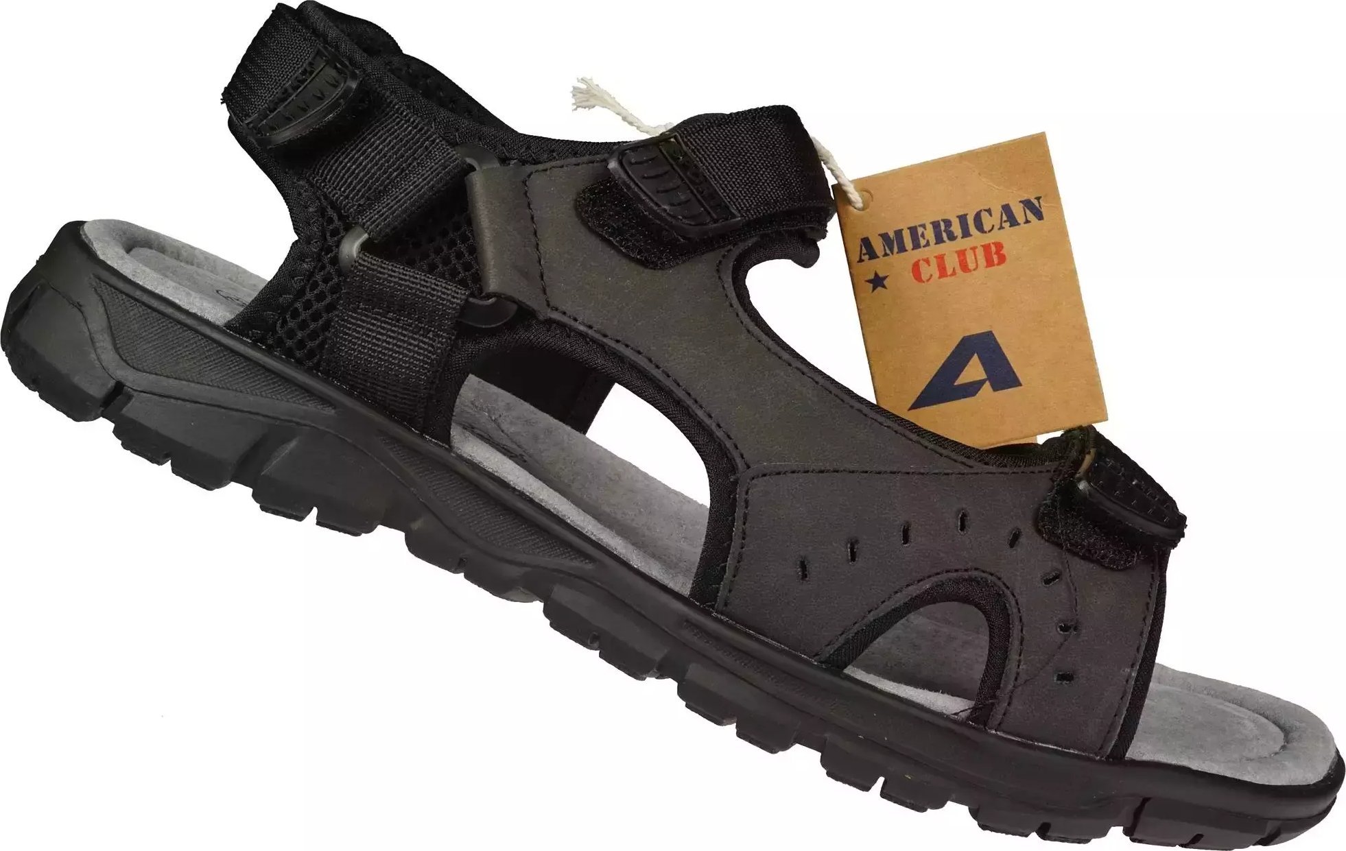 American Club Sandały męskie American Club MXD-92BL czarne 44