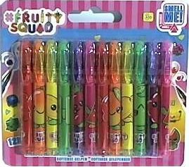 Canenco Fruity Squad Pachnące minidługopisy żelowe 12 kolorów