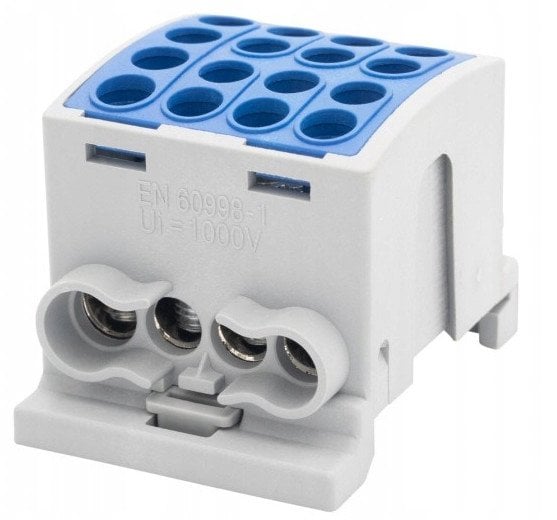 Zacisk HLK F-ELEKTRO F2.0368 100A-4 (1x25,3x16 / 1x25,3x16) Al/Cu IP20 niebieski