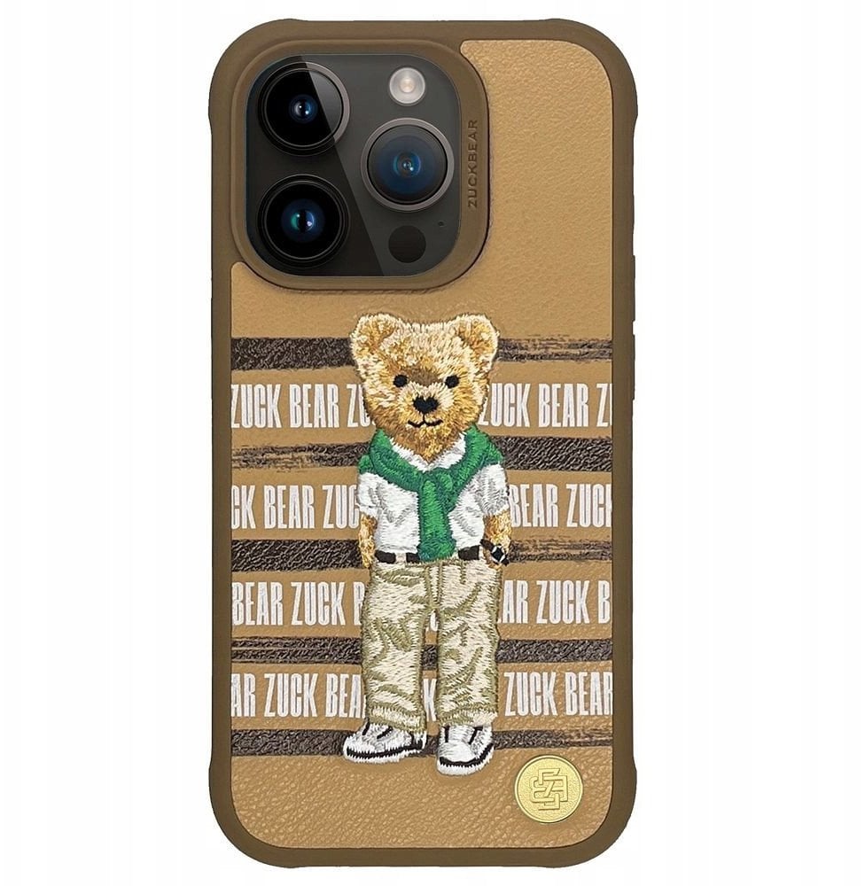 ZUCK BEAR futerał SAN FRANCISCO FORTUNE do IPHONE 15 Pro golden state bear
