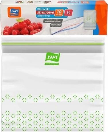 Ravi Woreczki strunowe na żywność torebki 3l 10 szt